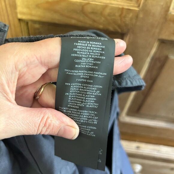 Men's Ermenegildo Zegna 42 x 30 Charcoal Dark Gray Jeans Denim Straight Leg Jean - Picture 14 of 15